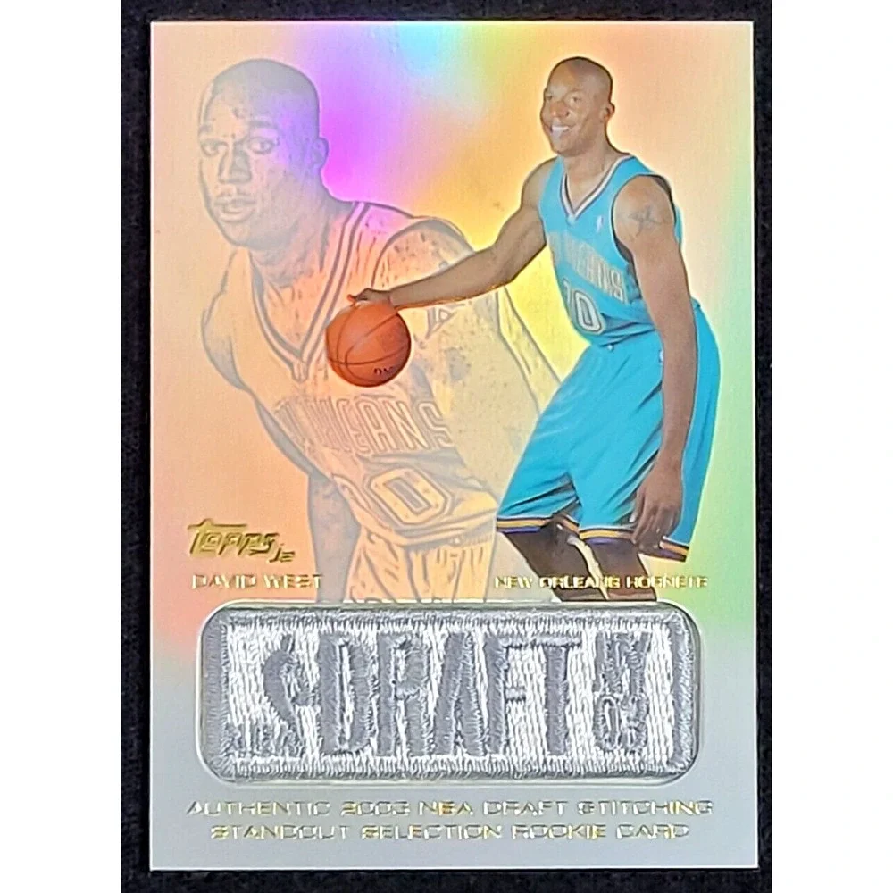 2003-04‎ TOPPS JERSEY EDITION DAVID WEST ROOKIE CARD